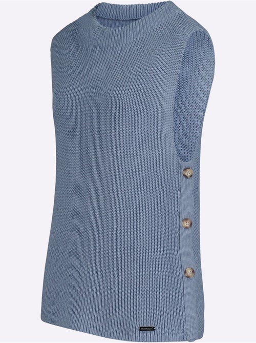 Débardeur en tricot 50% coton - taille standard - witt - Kiabi Débardeur en tricot 50% coton - taille standard - witt - Kiabi