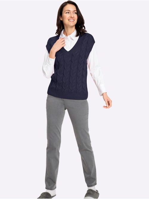 Débardeur En Tricot 50% Coton - Taille Standard - Witt - Kiabi Débardeur En Tricot 50% Coton - Taille Standard - Witt - Kiabi