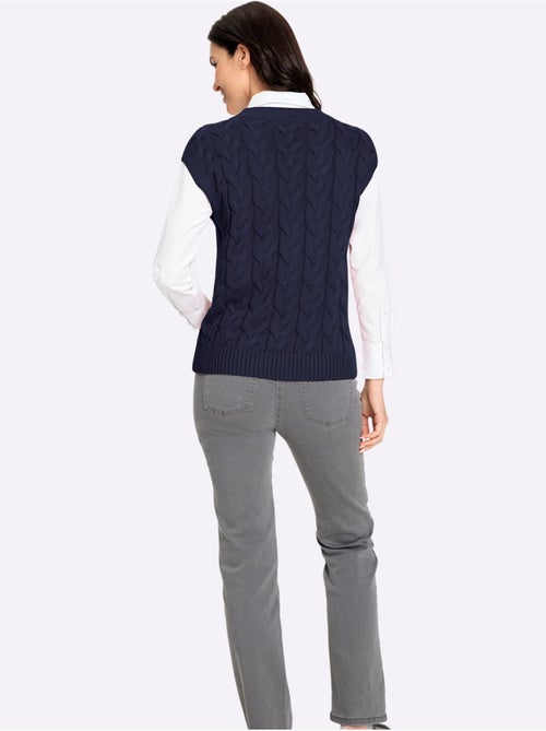 Débardeur En Tricot 50% Coton - Taille Standard - Witt - Kiabi Débardeur En Tricot 50% Coton - Taille Standard - Witt - Kiabi