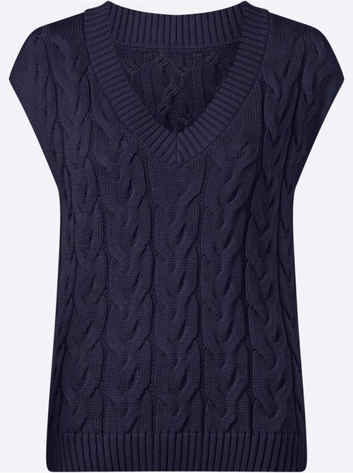 Débardeur En Tricot 50% Coton - Taille Standard - Witt - Kiabi Débardeur En Tricot 50% Coton - Taille Standard - Witt - Kiabi