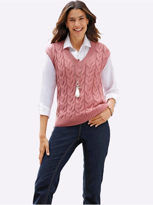 Débardeur En Tricot 50% Coton - Taille Standard - Witt - Kiabi Débardeur En Tricot 50% Coton - Taille Standard - Witt - Kiabi