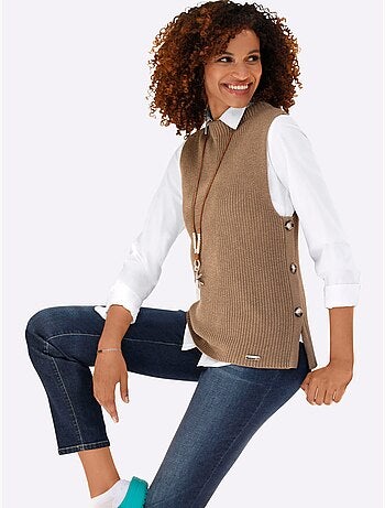 Débardeur en tricot 50% coton - taille standard - witt