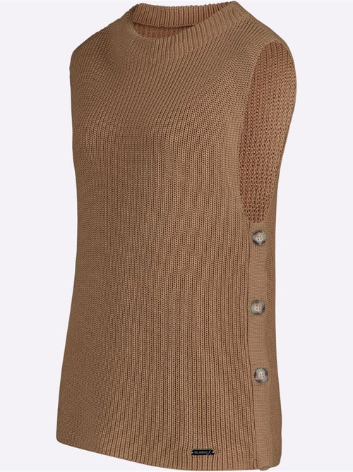 Débardeur en tricot 50% coton - taille standard - witt - Kiabi Débardeur en tricot 50% coton - taille standard - witt - Kiabi