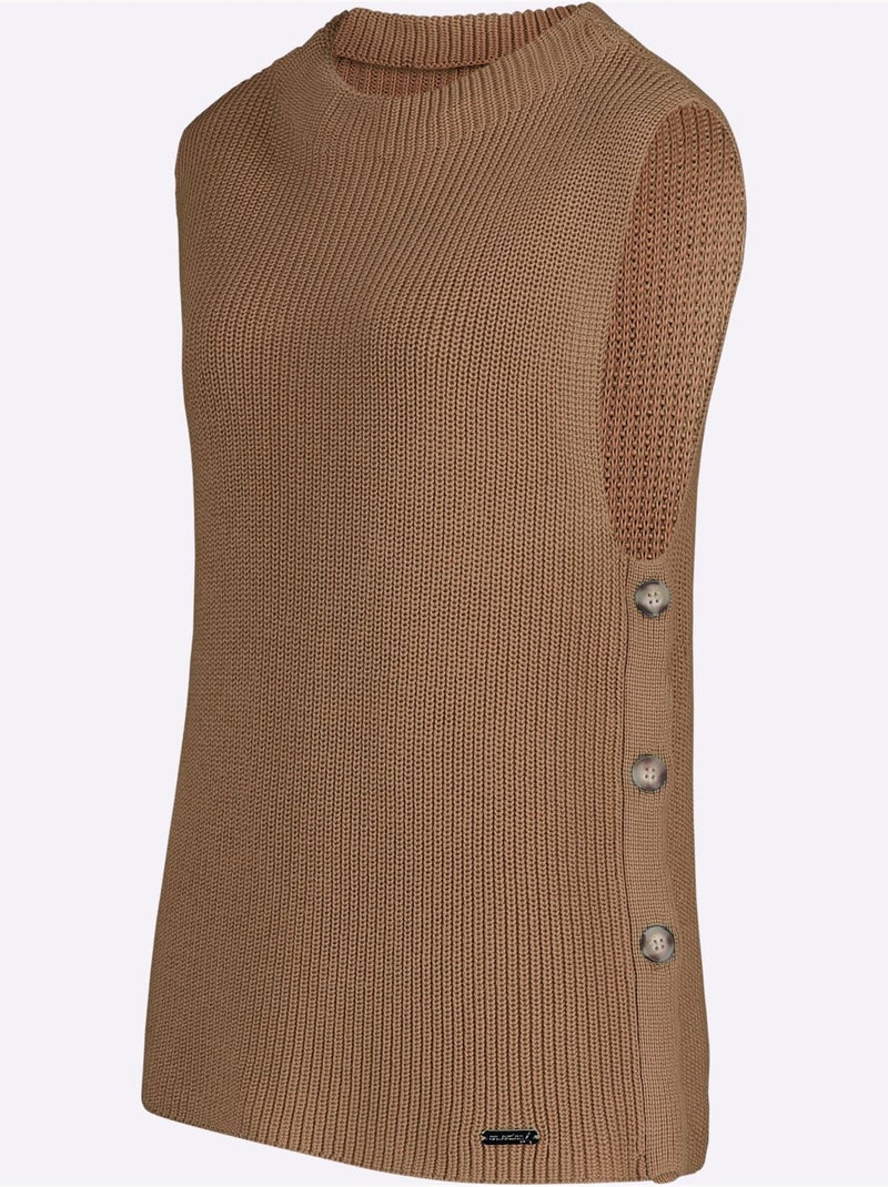 Débardeur en tricot 50% coton - taille standard - witt Doré - Kiabi
