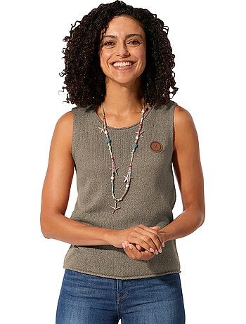 Débardeur En Tricot Bords Roulés - Taille Standard - Witt