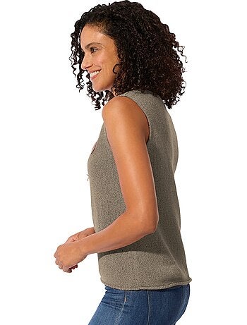 Débardeur En Tricot Bords Roulés - Taille Standard - Witt