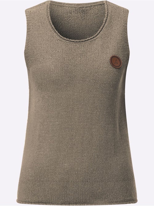 Débardeur En Tricot Bords Roulés - Taille Standard - Witt - Kiabi Débardeur En Tricot Bords Roulés - Taille Standard - Witt - Kiabi