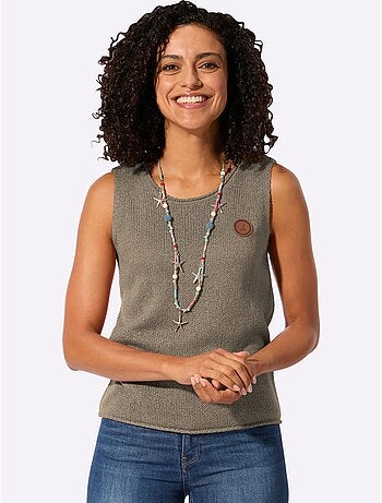 Débardeur En Tricot Bords Roulés - Taille Standard - Witt