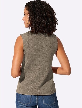 Débardeur En Tricot Bords Roulés - Taille Standard - Witt