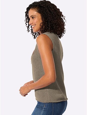 Débardeur En Tricot Bords Roulés - Taille Standard - Witt