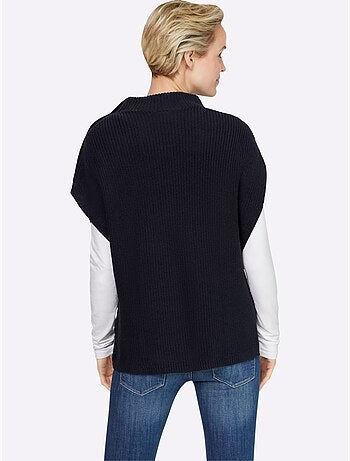 Débardeur En Tricot Col Montant - Taille Standard - Helline