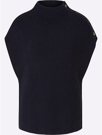 Débardeur En Tricot Col Montant - Taille Standard - Helline