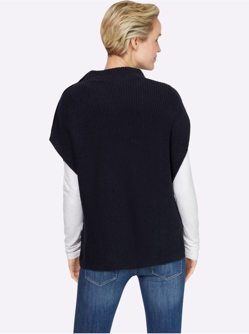 Débardeur En Tricot Col Montant - Taille Standard - Helline - Kiabi Débardeur En Tricot Col Montant - Taille Standard - Helline - Kiabi