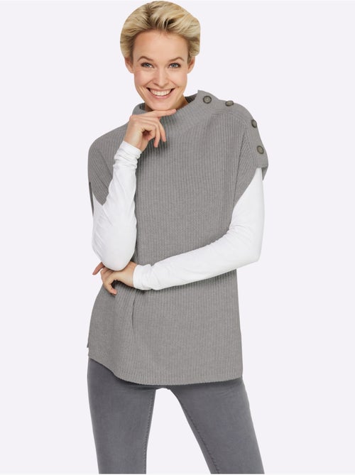 Débardeur en tricot col montant - taille standard - helline - Kiabi Débardeur en tricot col montant - taille standard - helline - Kiabi