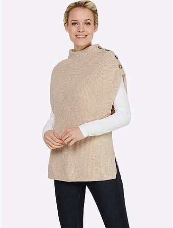 Débardeur En Tricot Col Montant - Taille Standard - Helline