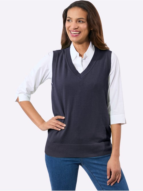 Débardeur En Tricot Pur Coton - Taille Standard - Witt - Kiabi