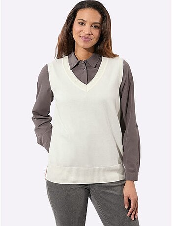 Débardeur En Tricot Pur Coton - Taille Standard - Witt