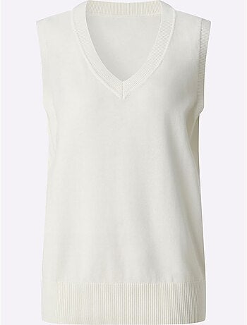 Débardeur En Tricot Pur Coton - Taille Standard - Witt