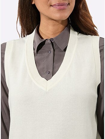 Débardeur En Tricot Pur Coton - Taille Standard - Witt