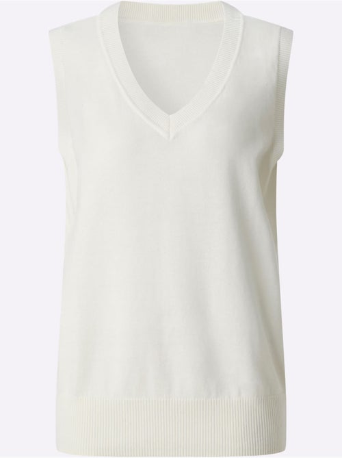 Débardeur En Tricot Pur Coton - Taille Standard - Witt - Kiabi