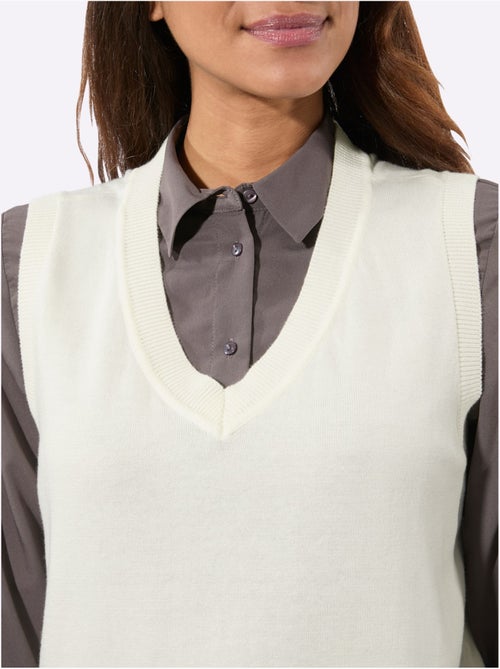 Débardeur En Tricot Pur Coton - Taille Standard - Witt - Kiabi