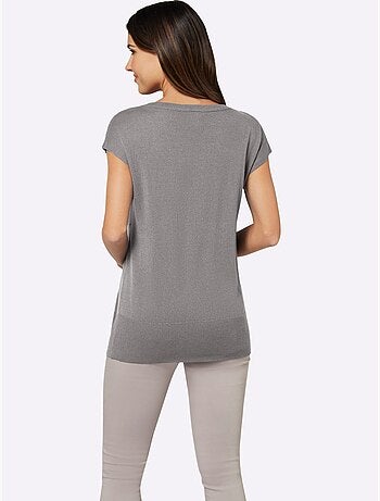 Débardeur En Tricot Sans Manches - Taille Standard - Moda Vilona