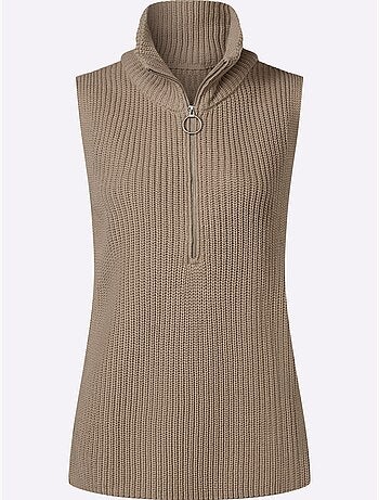 Débardeur En Tricot Tricot - Taille Standard - Moda Vilona