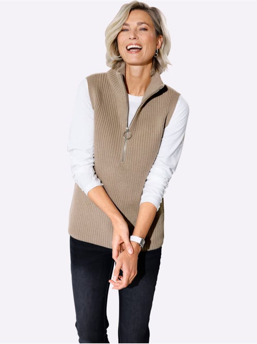 Débardeur En Tricot Tricot - Taille Standard - Moda Vilona - Kiabi
