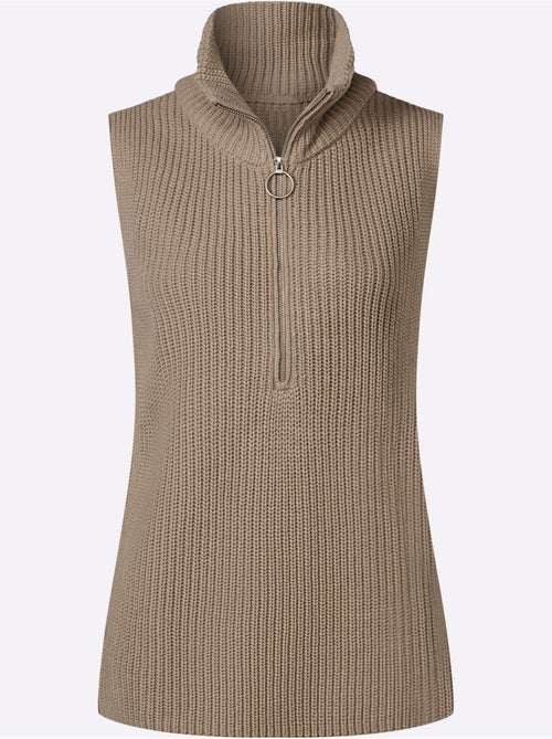 Débardeur En Tricot Tricot - Taille Standard - Moda Vilona - Kiabi