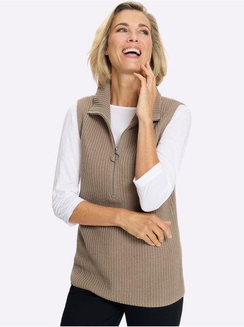 Débardeur En Tricot Tricot - Taille Standard - Moda Vilona - Kiabi