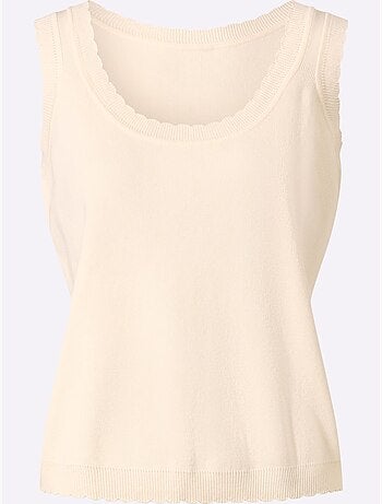 Débardeur en tricot tricot fin élégant - taille standard - helline