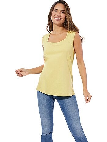 Débardeur Encolure Carrée - Taille Standard - Moda Vilona