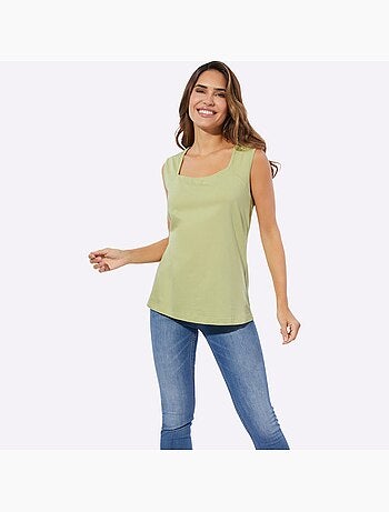 Débardeur Encolure Carrée - Taille Standard - Moda Vilona