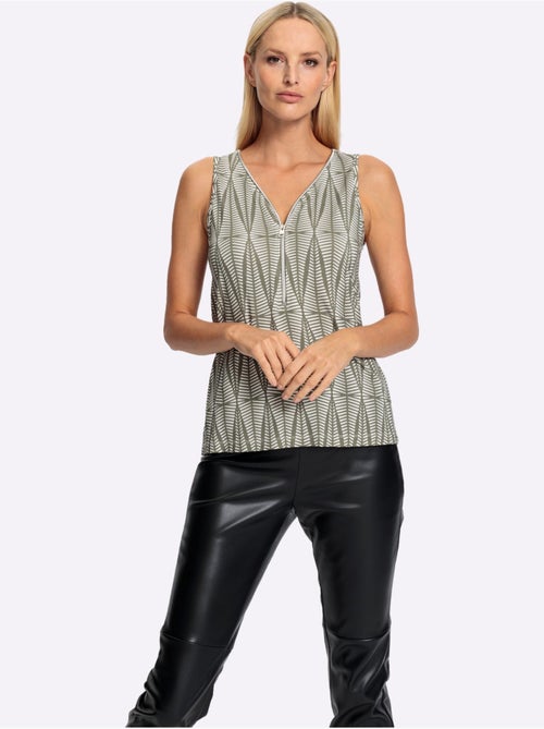 Débardeur Encolure En V à Tirette - Taille Standard - helline - Kiabi