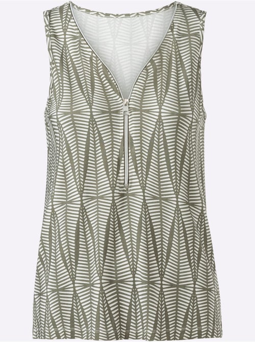 Débardeur Encolure En V à Tirette - Taille Standard - helline - Kiabi