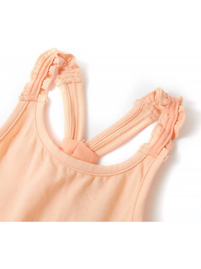 Débardeur enfant coton 95% cœur pailleté sur l’avant - vidaxl Orange - Kiabi