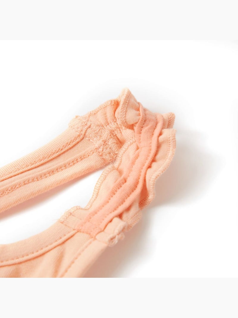 Débardeur enfant coton 95% cœur pailleté sur l’avant - vidaxl Orange - Kiabi