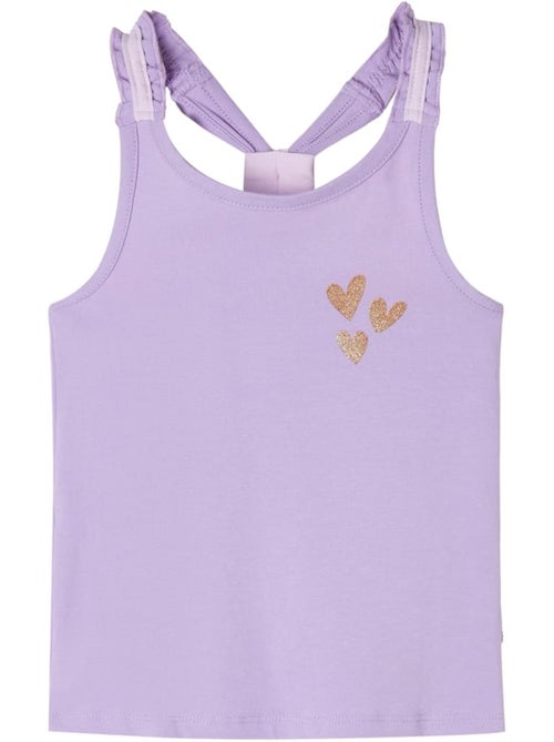 Débardeur enfant coton 95% cœur pailleté sur l’avant - vidaxl - Kiabi Débardeur enfant coton 95% cœur pailleté sur l’avant - vidaxl - Kiabi