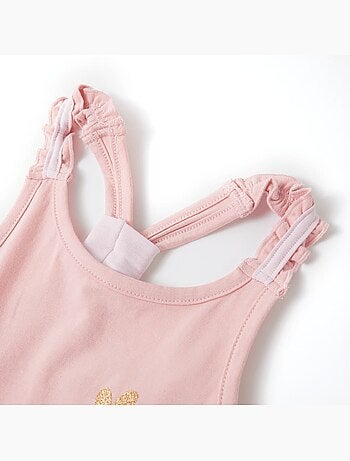 Débardeur enfant coton 95% cœur pailleté sur l’avant - vidaxl