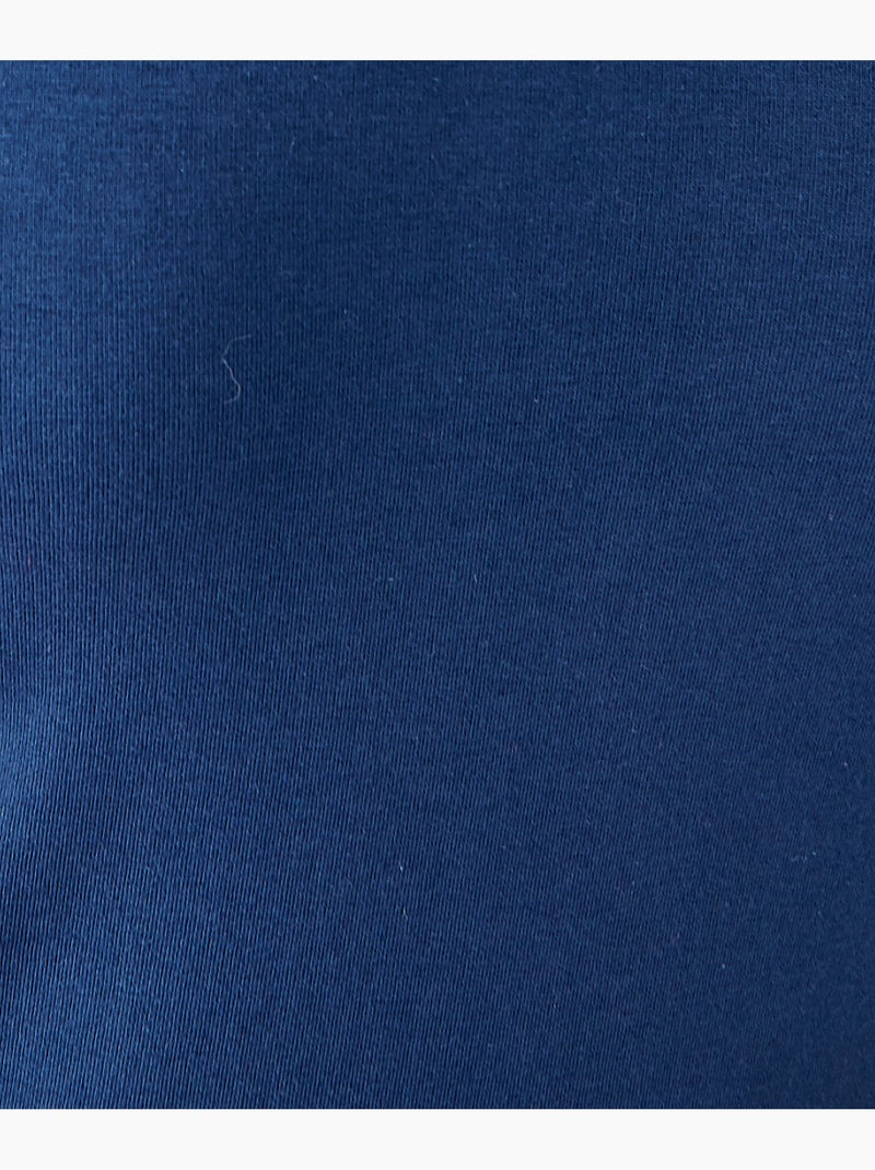 Débardeur Essential en coton extensible, orné de dentelle - Damart Bleu - Kiabi