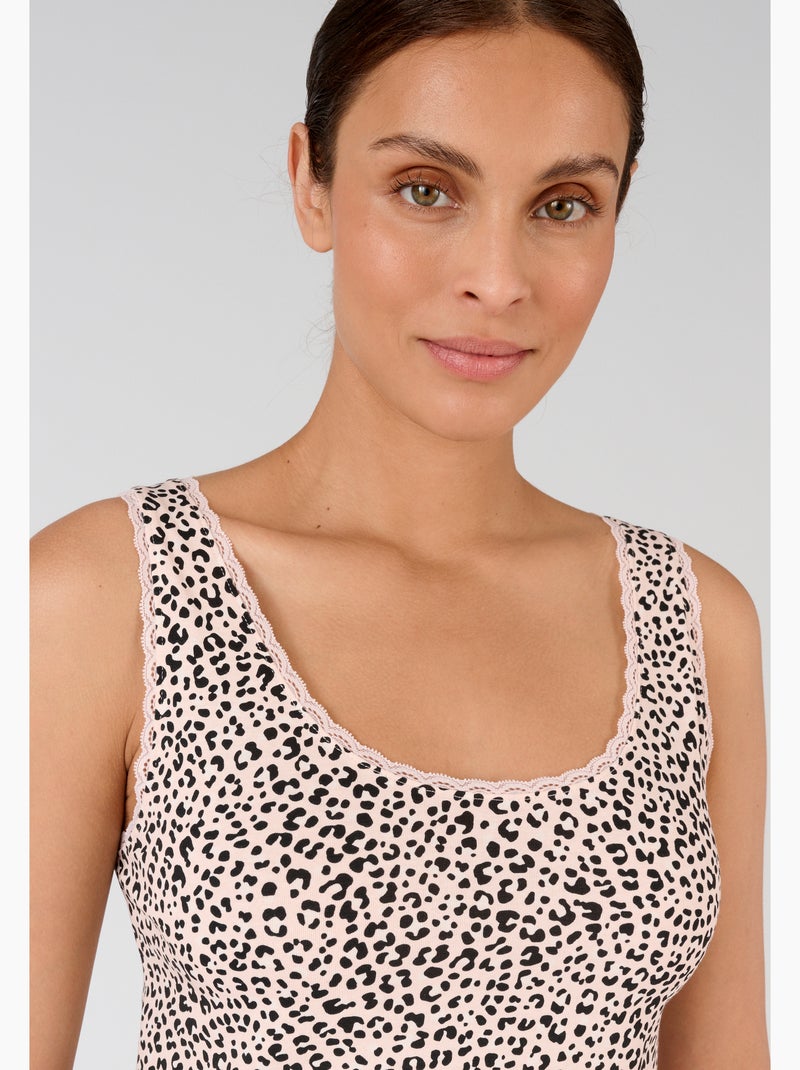 Débardeur essential maille jersey extensible - damart Beige clair - Kiabi