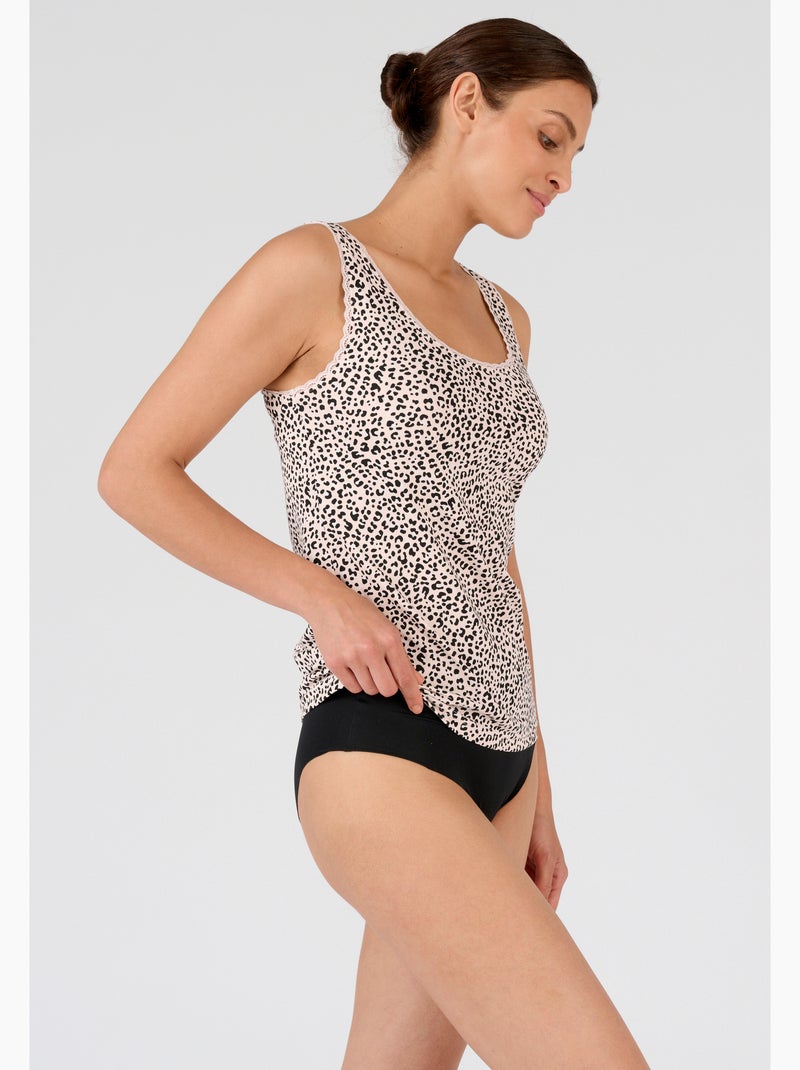 Débardeur essential maille jersey extensible - damart Beige clair - Kiabi