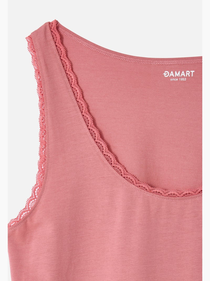 Débardeur Essential maille jersey extensible - Damart Gris - Kiabi