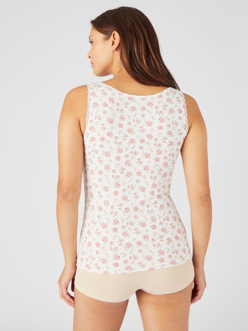 Débardeur Essential maille jersey extensible - Damart Rose - Kiabi