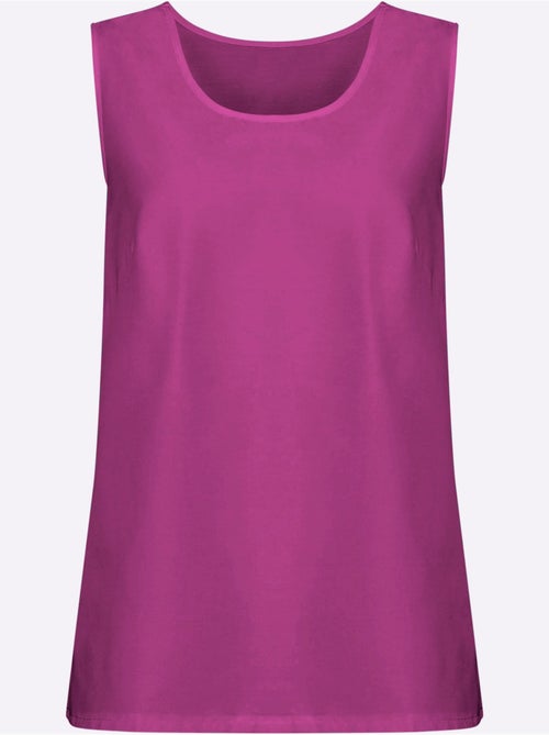 Débardeur féminin à encolure arrondie avec fentes latérales - taille standard - moda vilona - Kiabi Débardeur féminin à encolure arrondie avec fentes latérales - taille standard - moda vilona - Kiabi