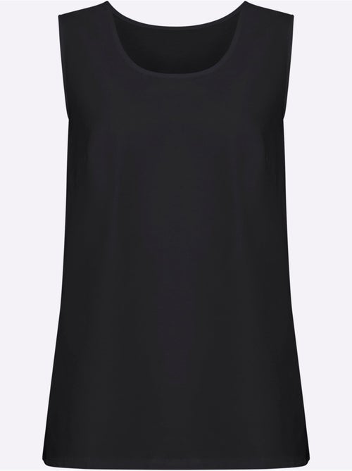 Débardeur féminin avec encolure arrondie et fentes latérales - Taille standard - Moda Vilona - Kiabi Débardeur féminin avec encolure arrondie et fentes latérales - Taille standard - Moda Vilona - Kiabi