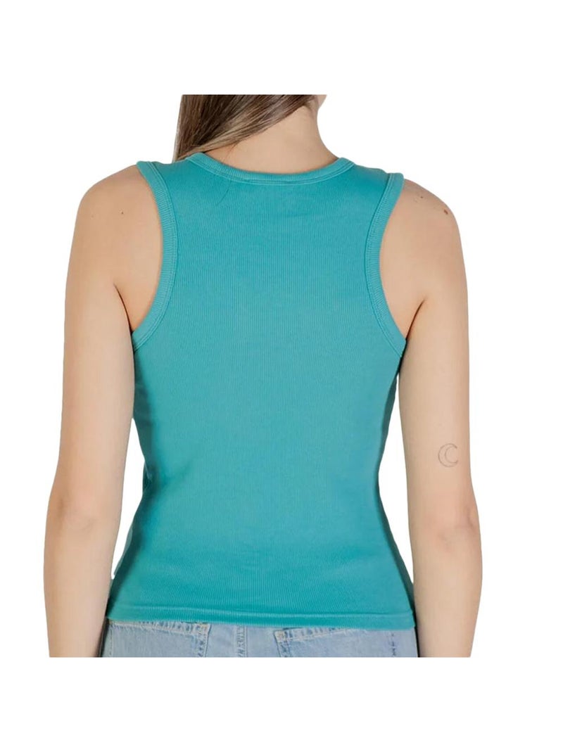 Débardeur Femme Calvin Klein Jeans Label Bleu - Kiabi