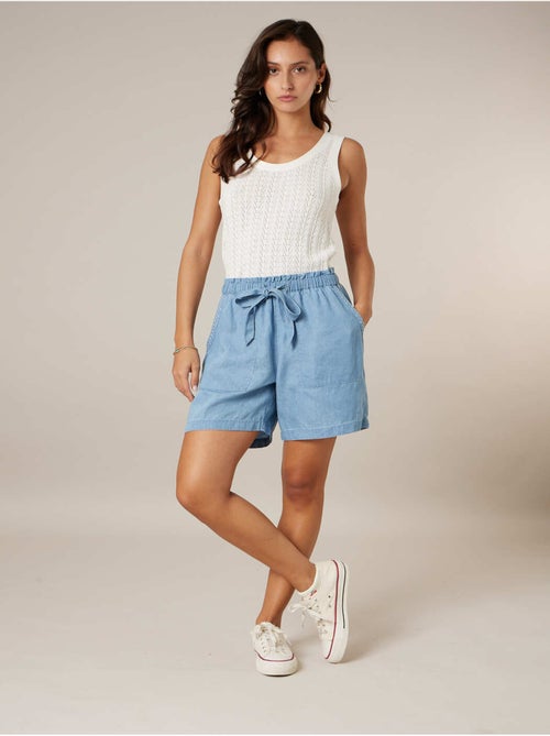 Débardeur femme en coton 'Deeluxe' - Kiabi