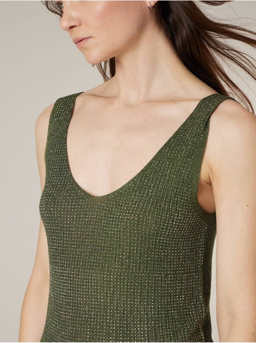 Débardeur femme en maille fantisie  'Deeluxe' - Kiabi