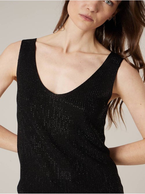 Débardeur femme en maille fantisie 'Deeluxe' - Kiabi Débardeur femme en maille fantisie 'Deeluxe' - Kiabi